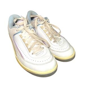 Nike Air Jordan 2 Low Women's Size 8.5 PRE-OWNED White Shoes/Sneakers DX4401-146